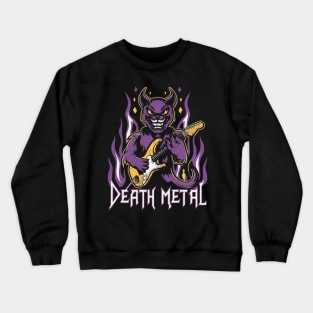 Death Metal Satanic Baphomet Cat Crewneck Sweatshirt